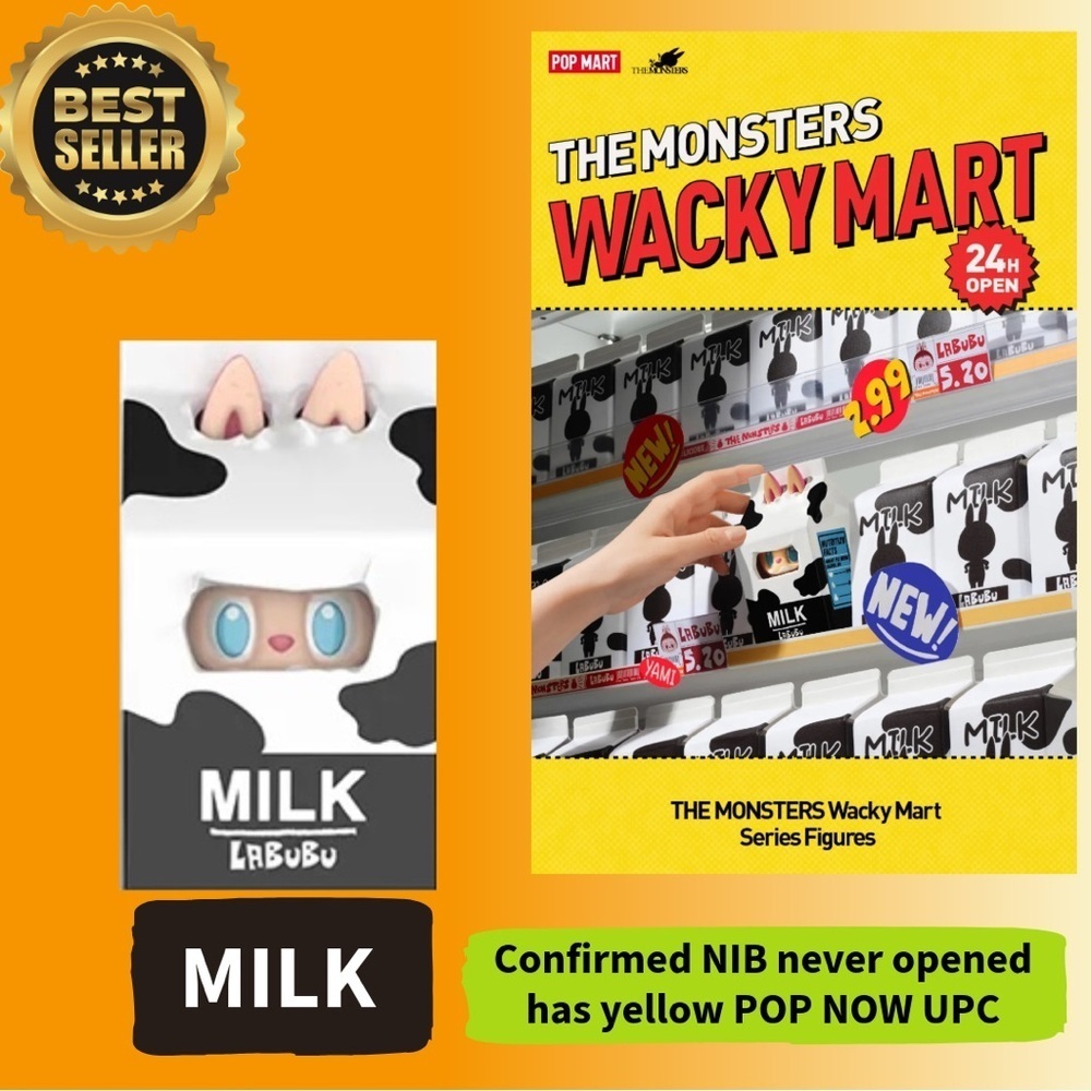 POP MART LABUBU Wacky Mart MILK Figure Authentic NIB